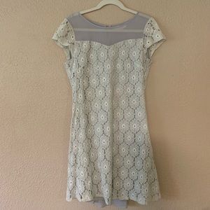 Modcloth gray lace eyelet small a’reve
